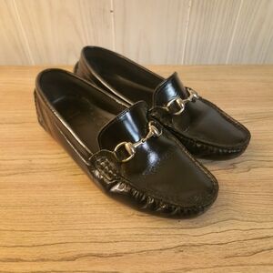 LNIB Saks Fifth Avenue Black Leather Horse Bit Loafers - US Size 8 - $119 MSRP